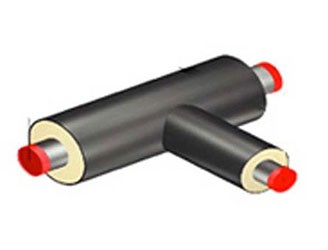 預(yù)制直埋保溫三通一般與預(yù)制直埋保溫管道配套使用，主要用于保溫直管的分支。預(yù)制直埋保溫三通是由高密度聚乙烯外護管、聚氨酯泡沫保溫層及內(nèi)工作鋼管緊密結(jié)合而成。預(yù)制直埋保溫三通的外層采用聚氨酯作為保溫材料，