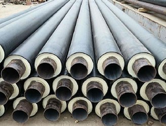 聚氨酯保溫無縫鋼管由輸送介質的工作鋼管、硬質聚氨酯泡沫塑料保溫層、高密度聚乙烯外護管緊密結合而成。